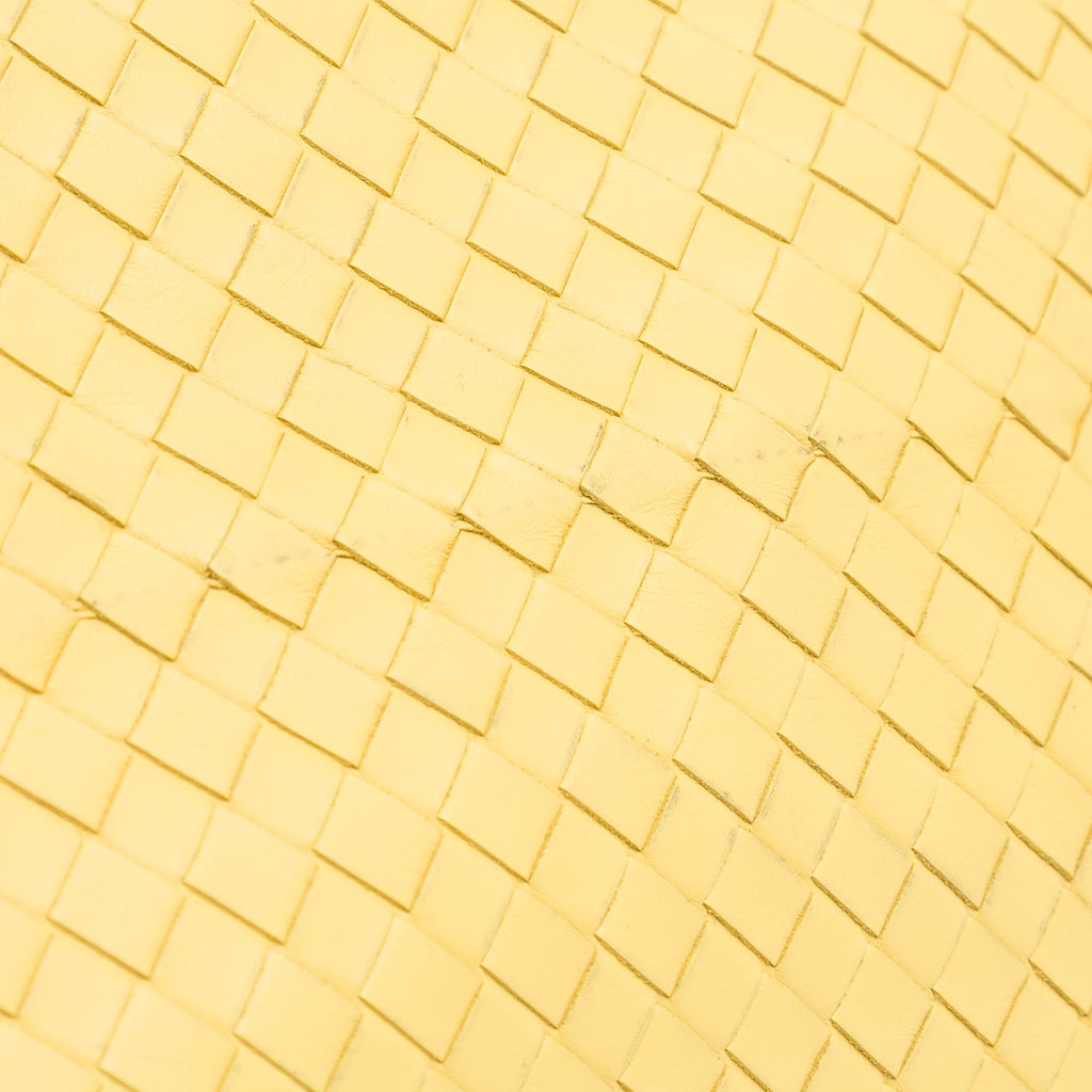 Yellow Bottega Veneta Medium Intrecciato Roma Tote Bag