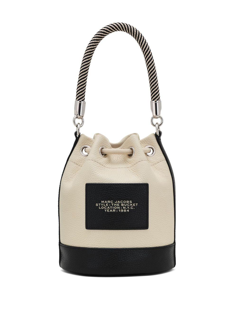 THE COLORBLOCK LEATHER BUCKET BAG