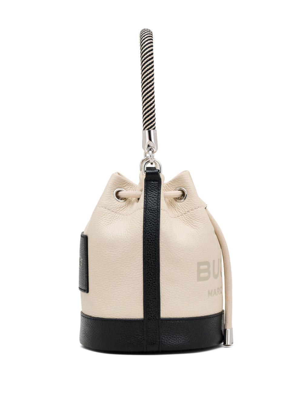 THE COLORBLOCK LEATHER BUCKET BAG