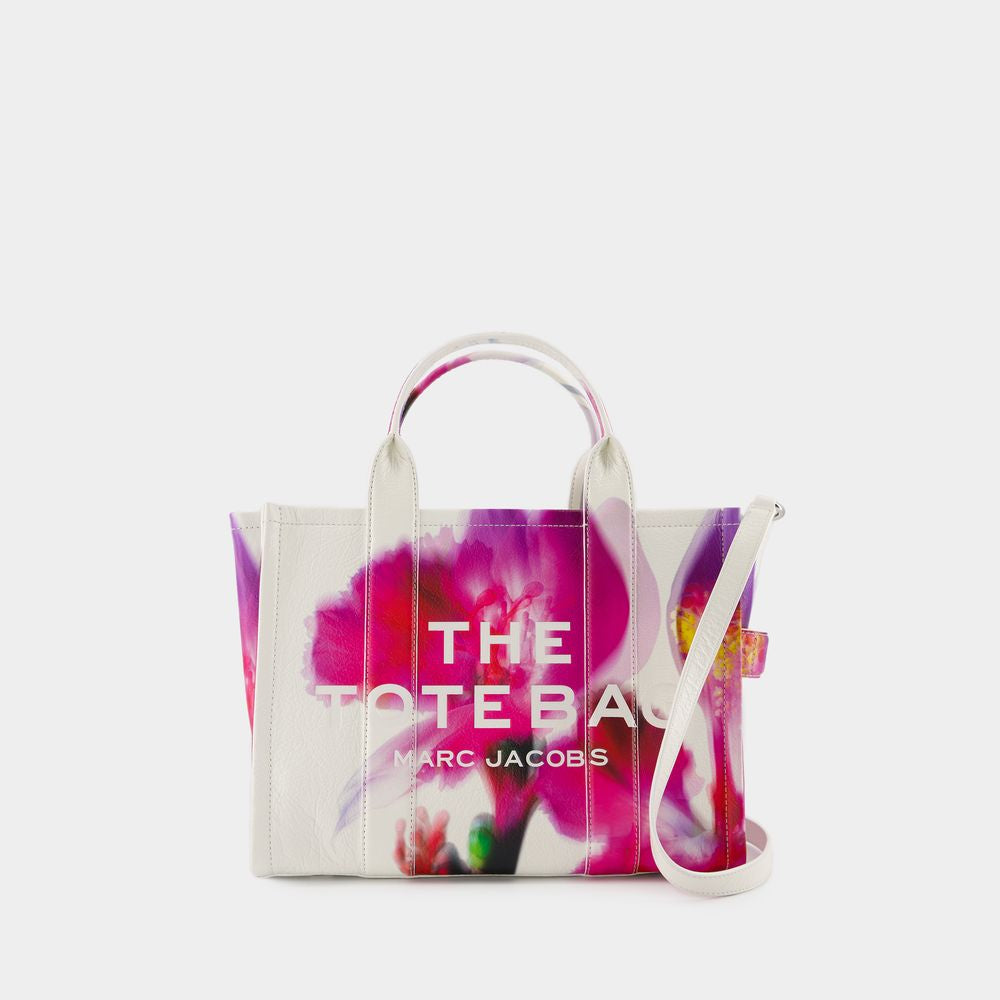 The Future Floral Leather Medium Tote Bag