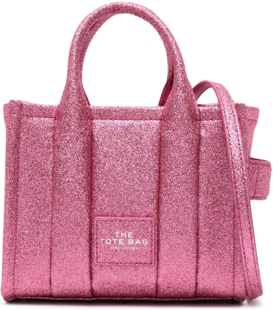 MARC JACOBS GALACTIC GLITTER MINI BAG - FUCHSIA