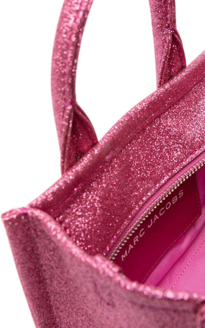 MARC JACOBS GALACTIC GLITTER MINI BAG - FUCHSIA