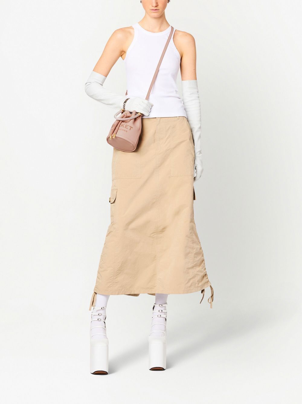 THE LEATHER MICRO BUCKET BAG