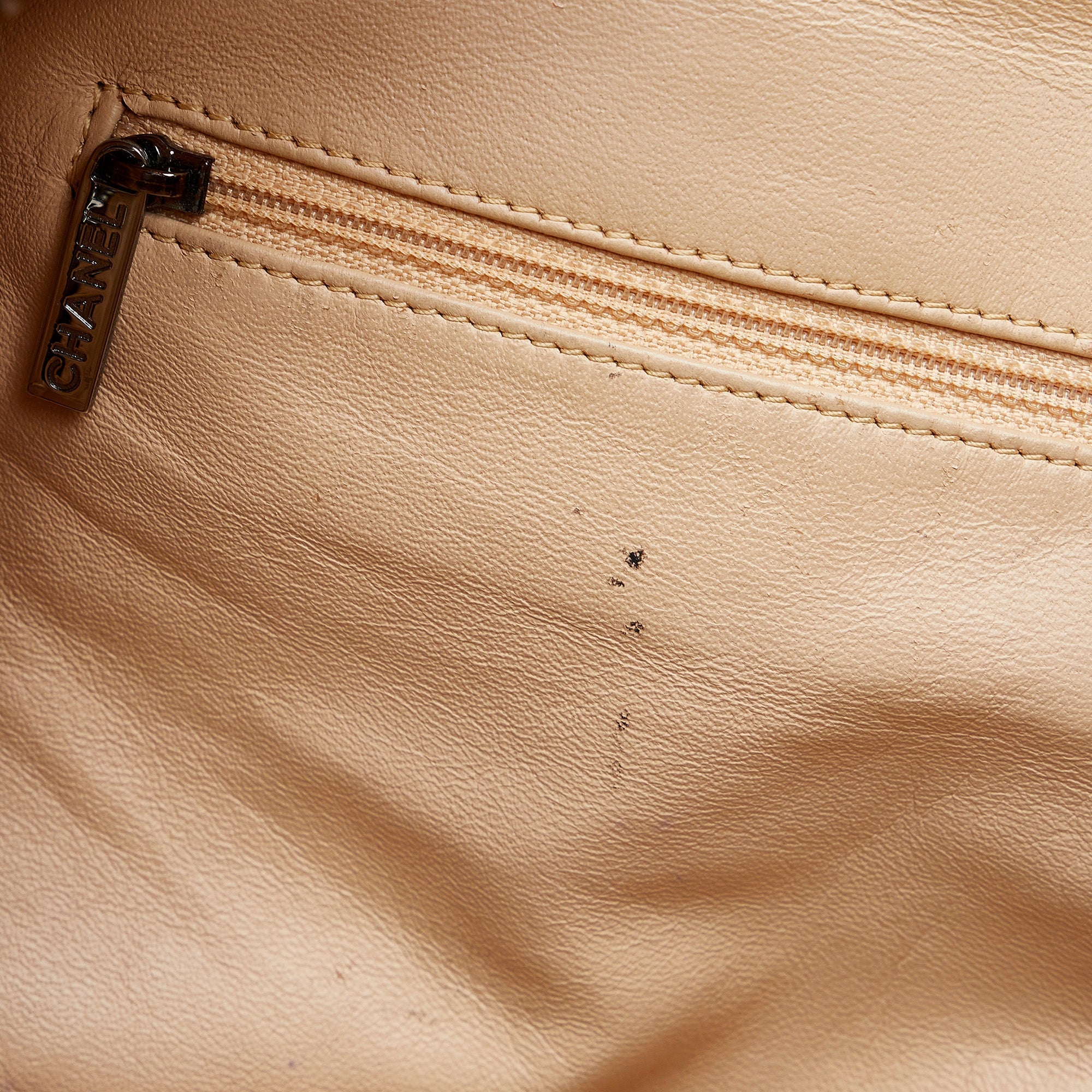 Chanel CC Chain Brown Lambskin Silver