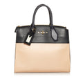 Tan Louis Vuitton City Steamer MM Satchel