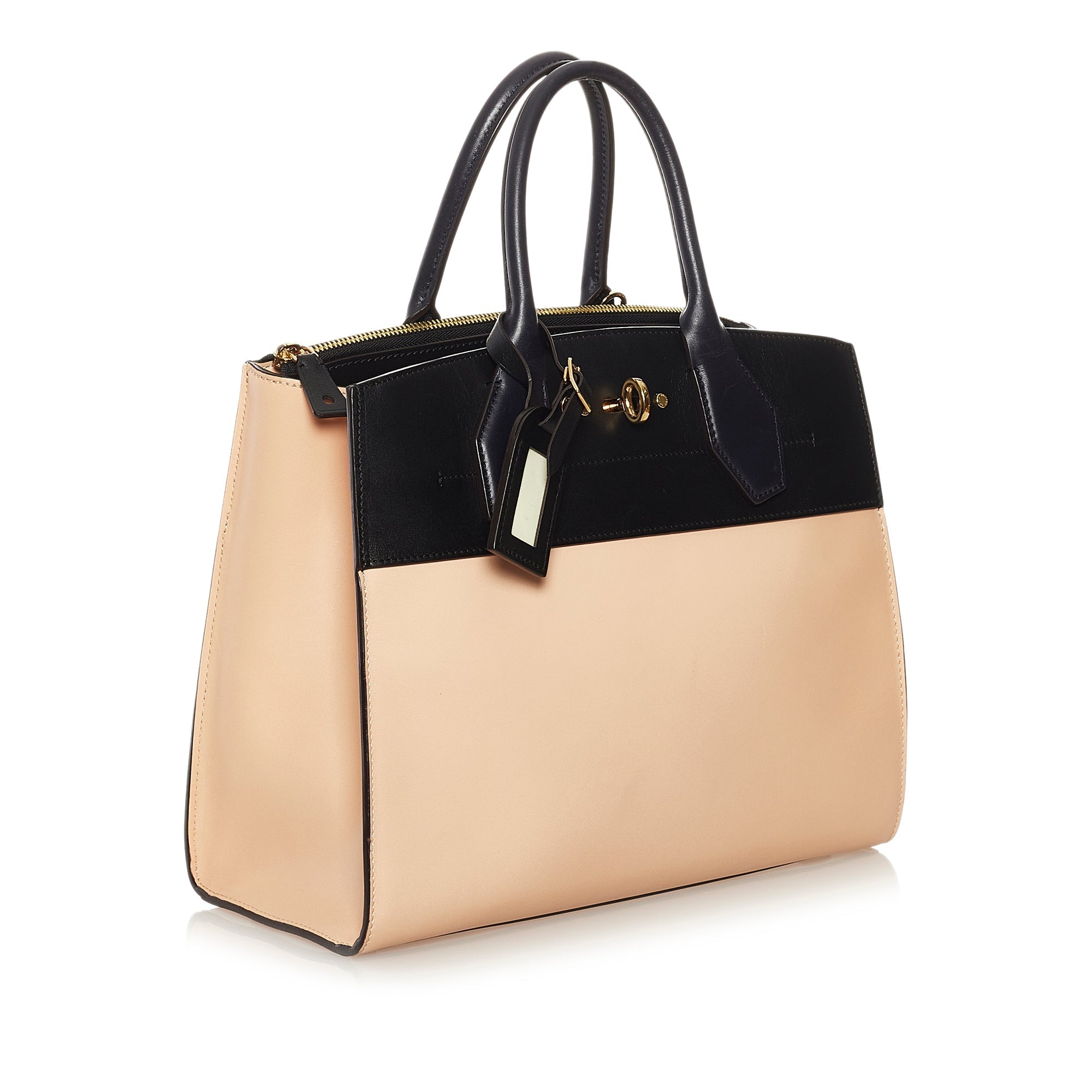 Tan Louis Vuitton City Steamer MM Satchel