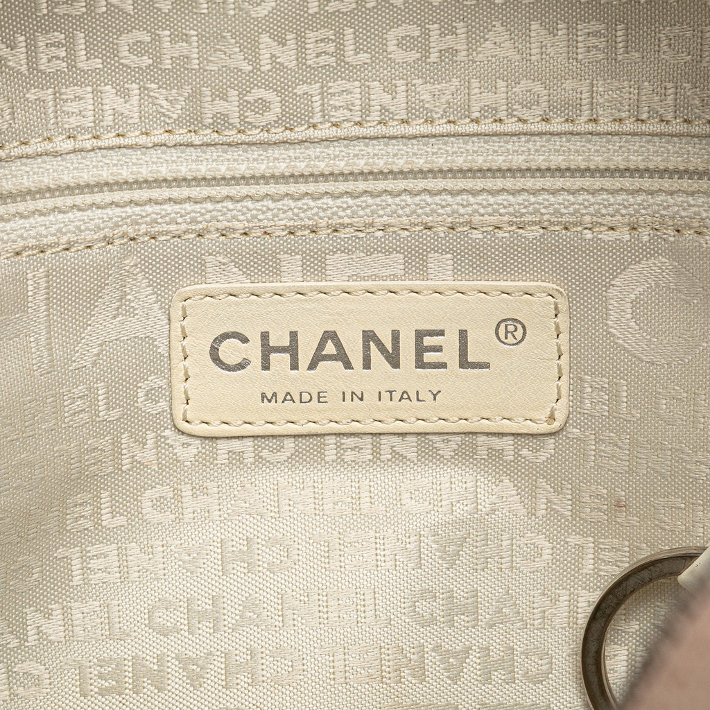 Chanel Small Choco Bar Caviar Lax Bowler Bag