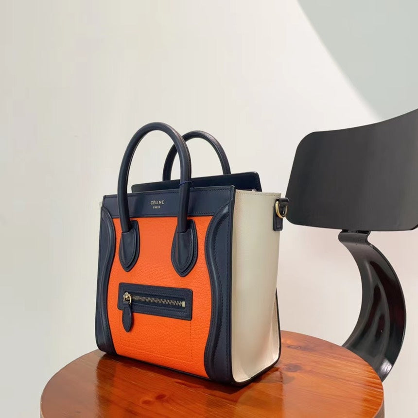 Celine Luggage Bag Smooth Leather Nano