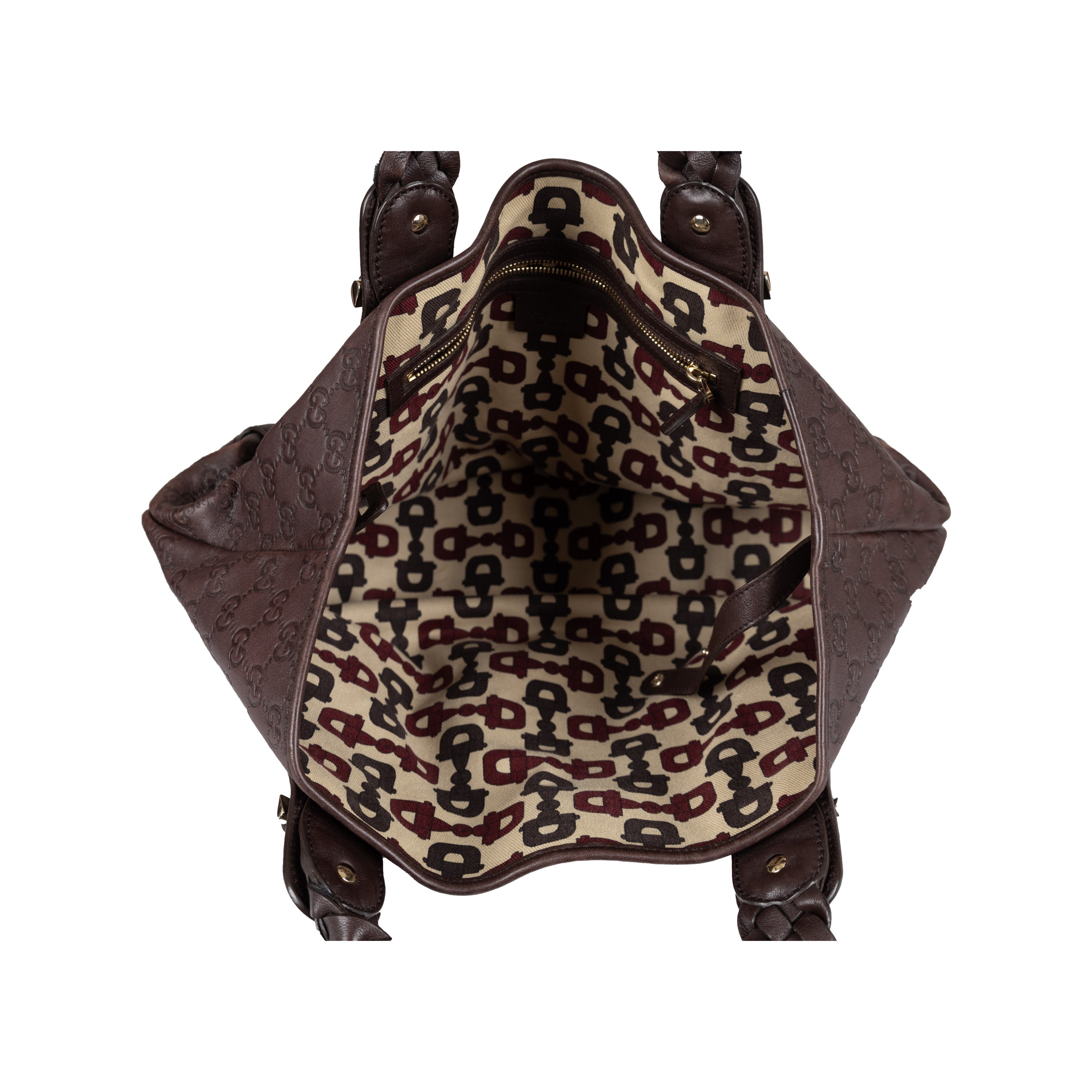 Gucci Guccissima Horsebit Pelham Shoulder Bag - '10s