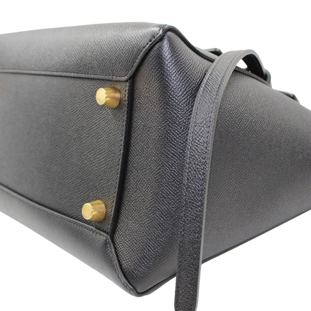 Celine Grained Calfskin Micro Belt Bag Black