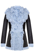 GUCCI Shearling Jacket Blue FW14