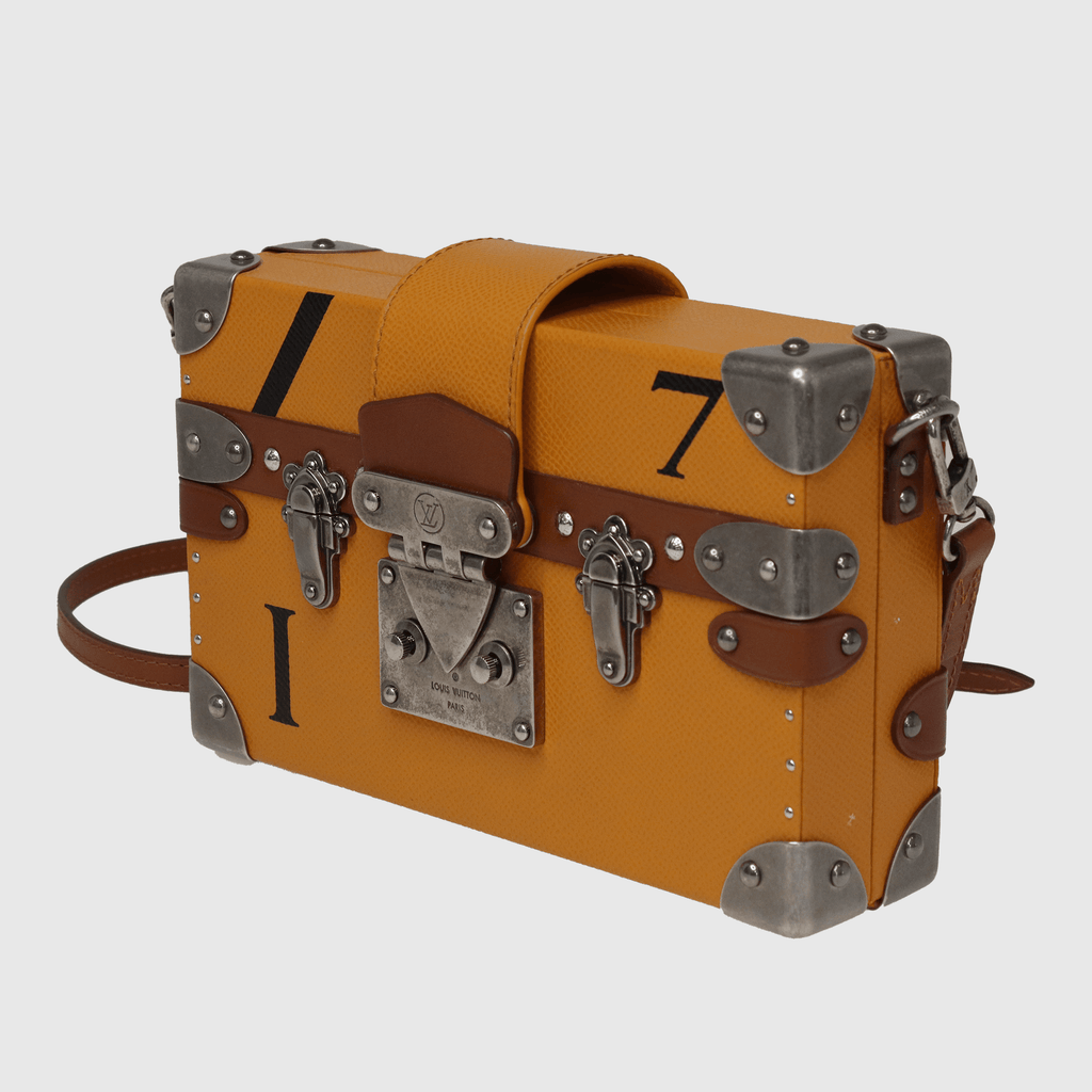 Mustard/Brown Petite Malle CroisiÃƒÆ’Ã‚Â¨re Clutch - Fall 2015