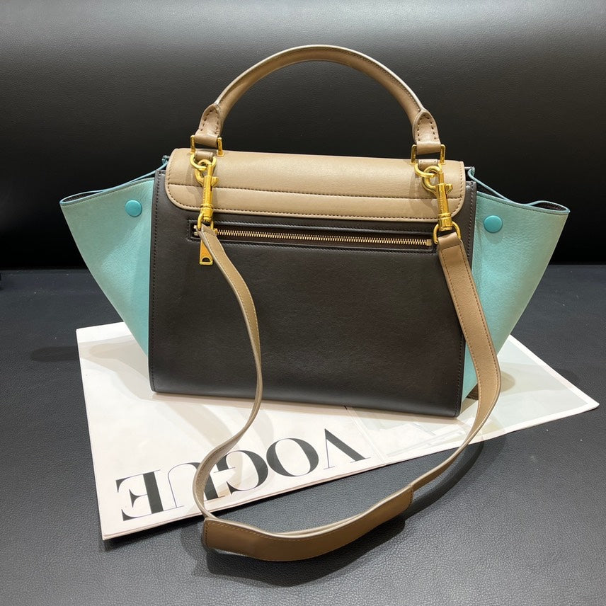 Celine Medium Tri-Color Trapeze Bag