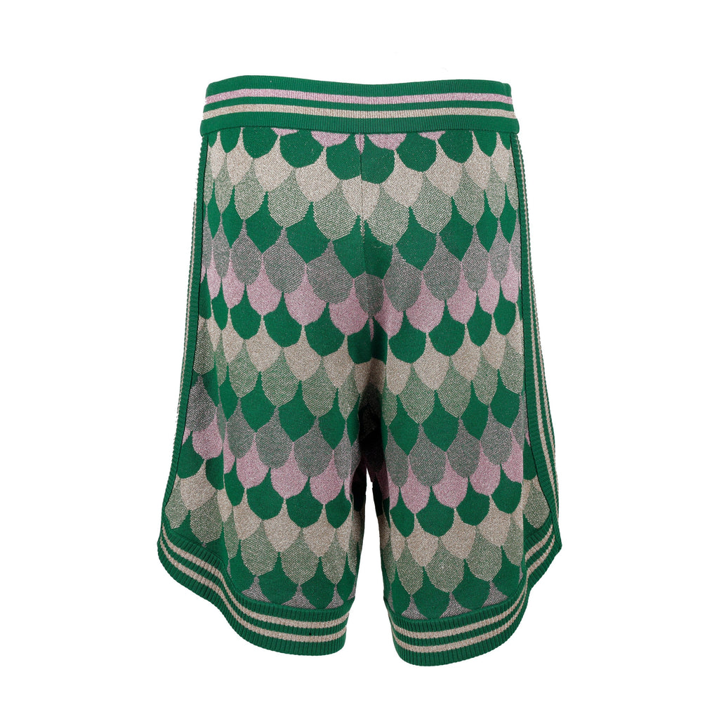 Gucci LamÃƒÆ’Ã‚Â© Wave Jacquard Wool Shorts - '10s