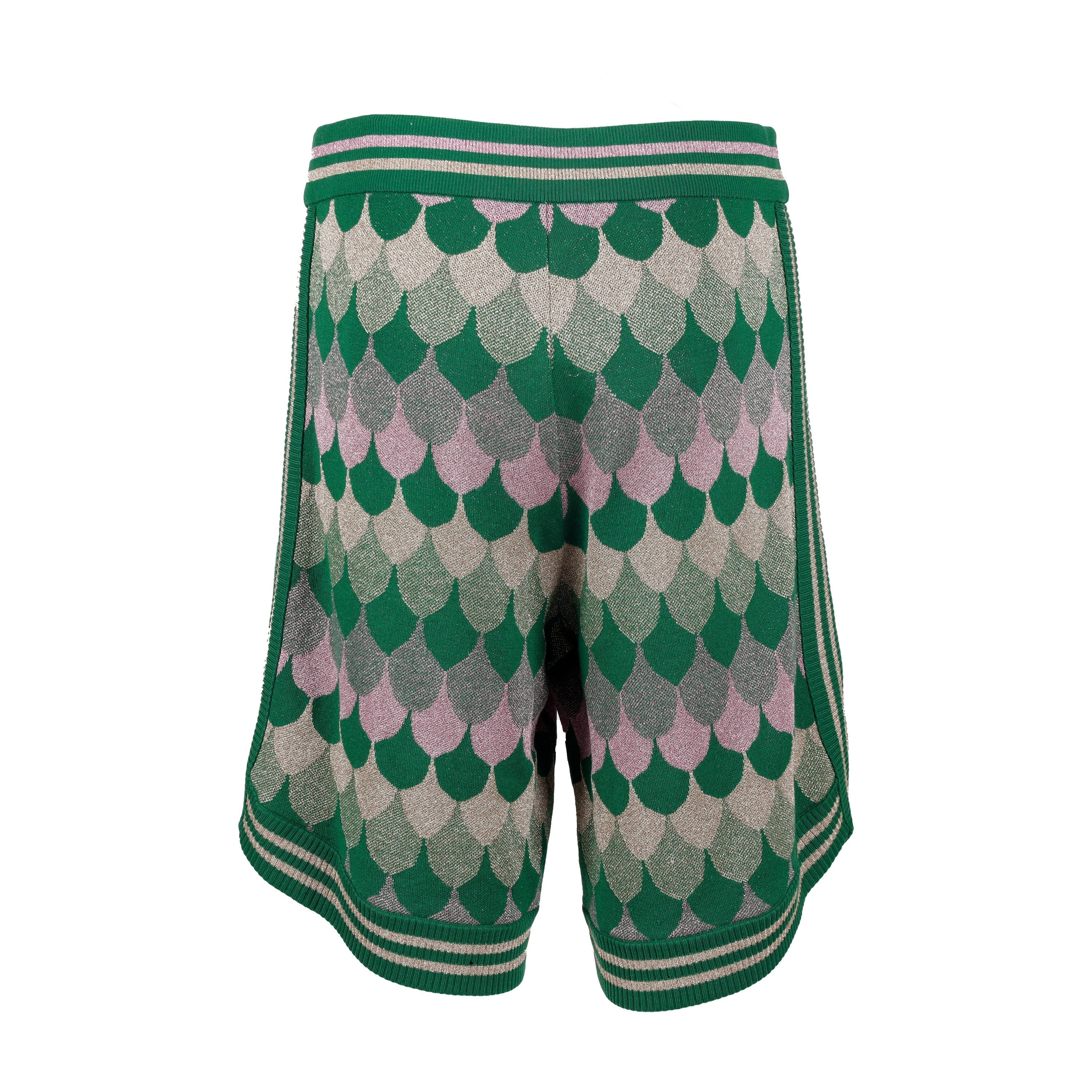 Gucci LamÃƒÆ’Ã‚Â© Wave Jacquard Wool Shorts - '10s