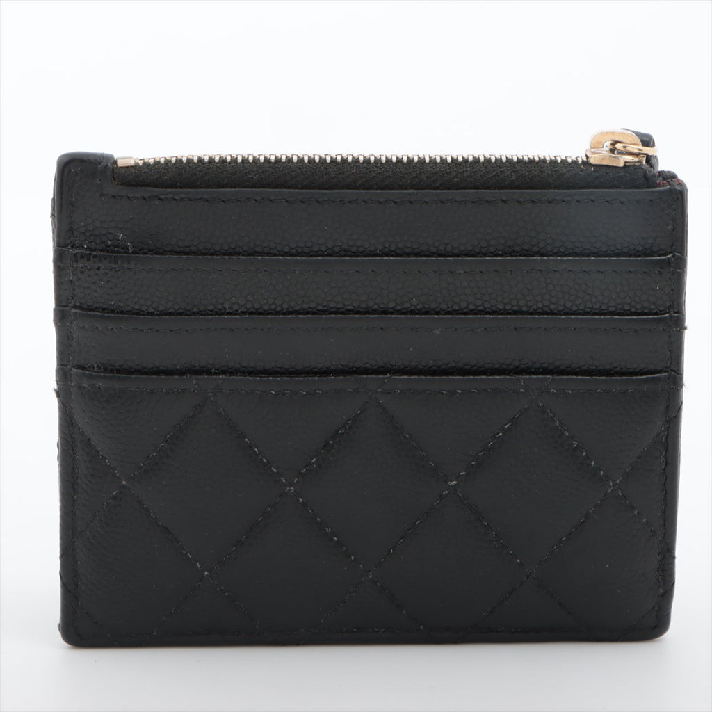 Chanel Matelasse Caviar Skin Coin Case Black