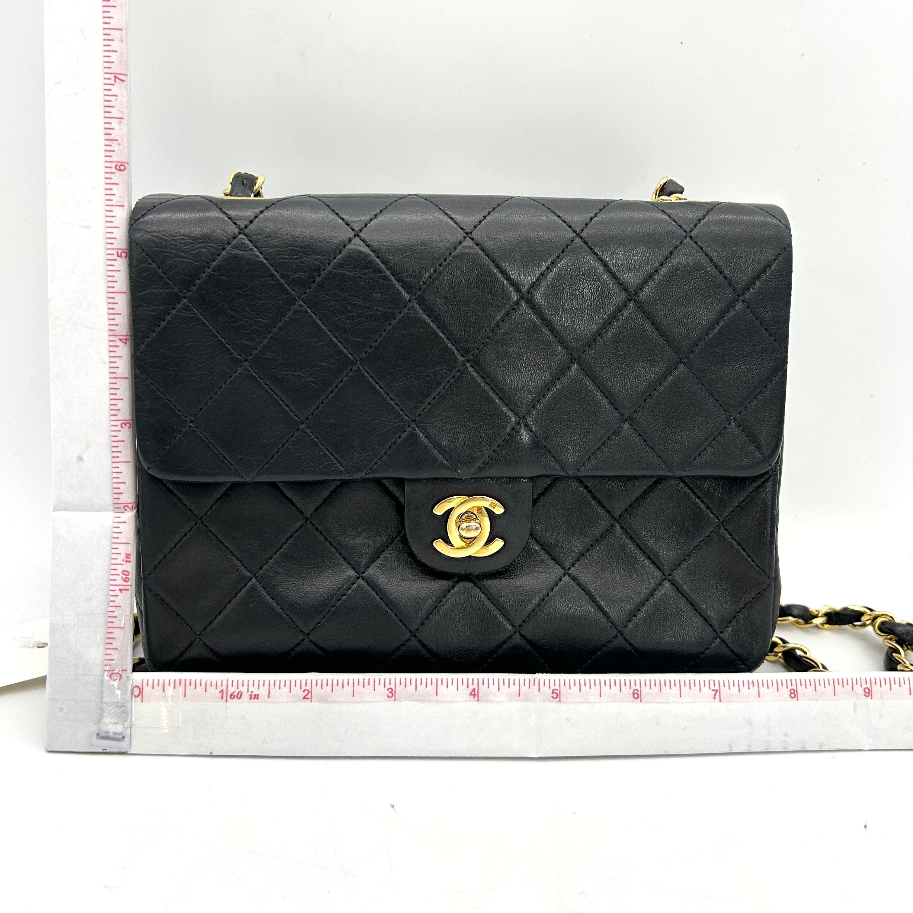 Pre-owned Chanel Classic Mini Square Flap Bag - Black Shoulder Bags, Handbags ch63346cc