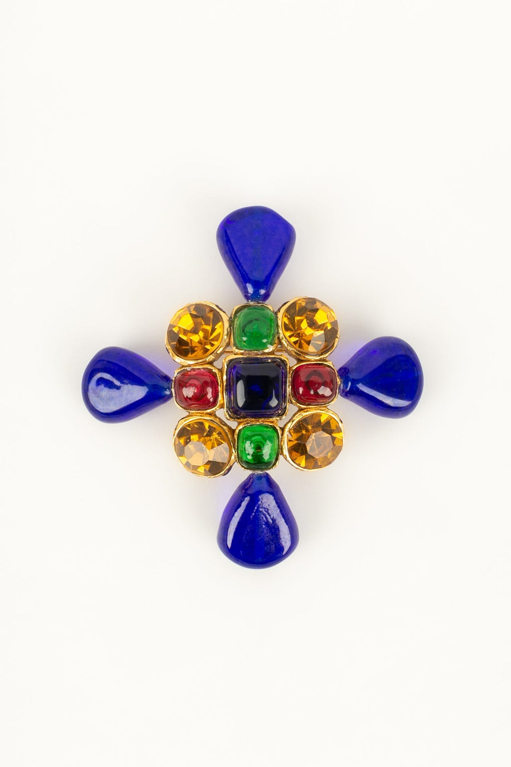 Broche en pÃƒÆ’Ã‚Â¢te de verre Chanel