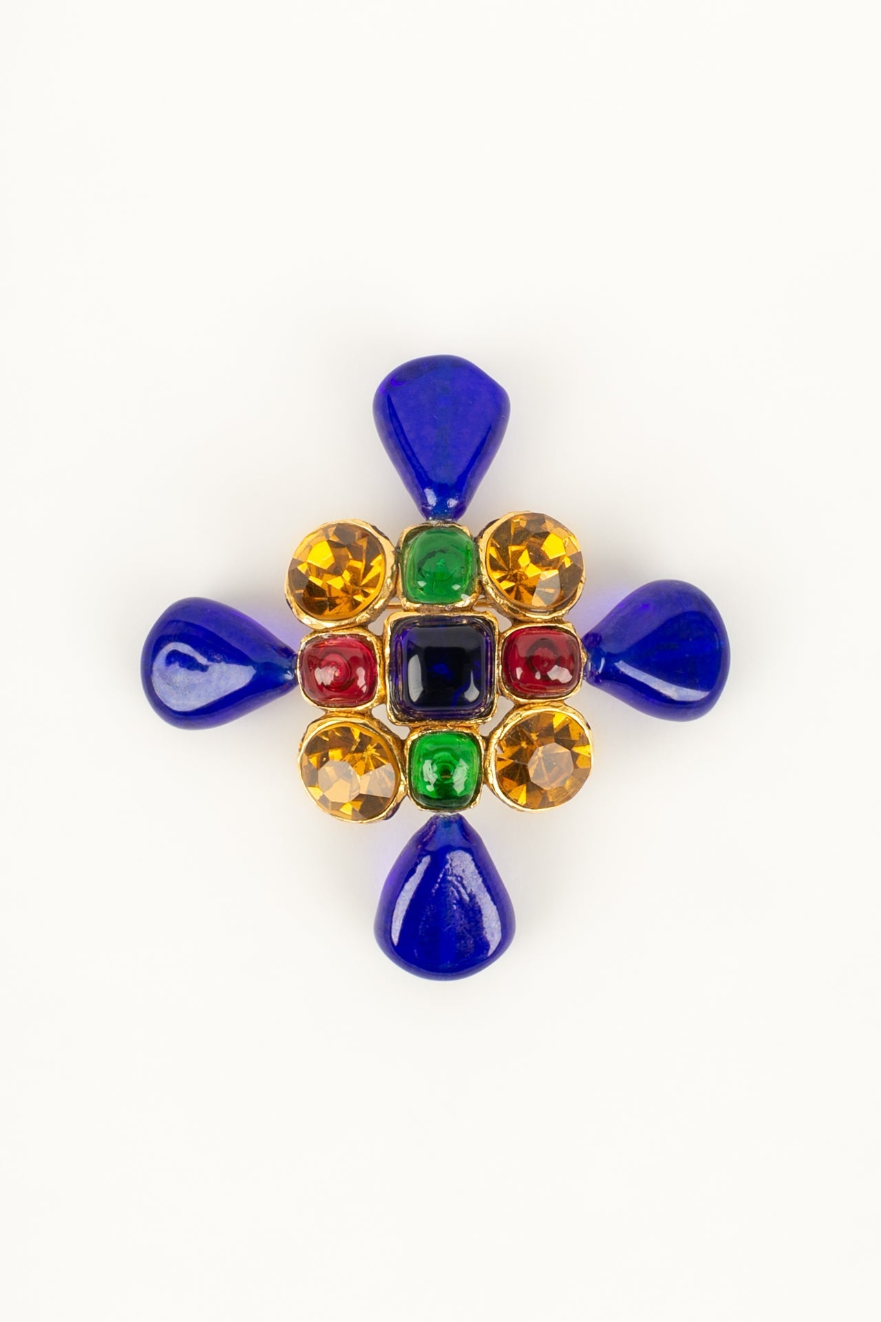 Broche en pÃƒÆ’Ã‚Â¢te de verre Chanel