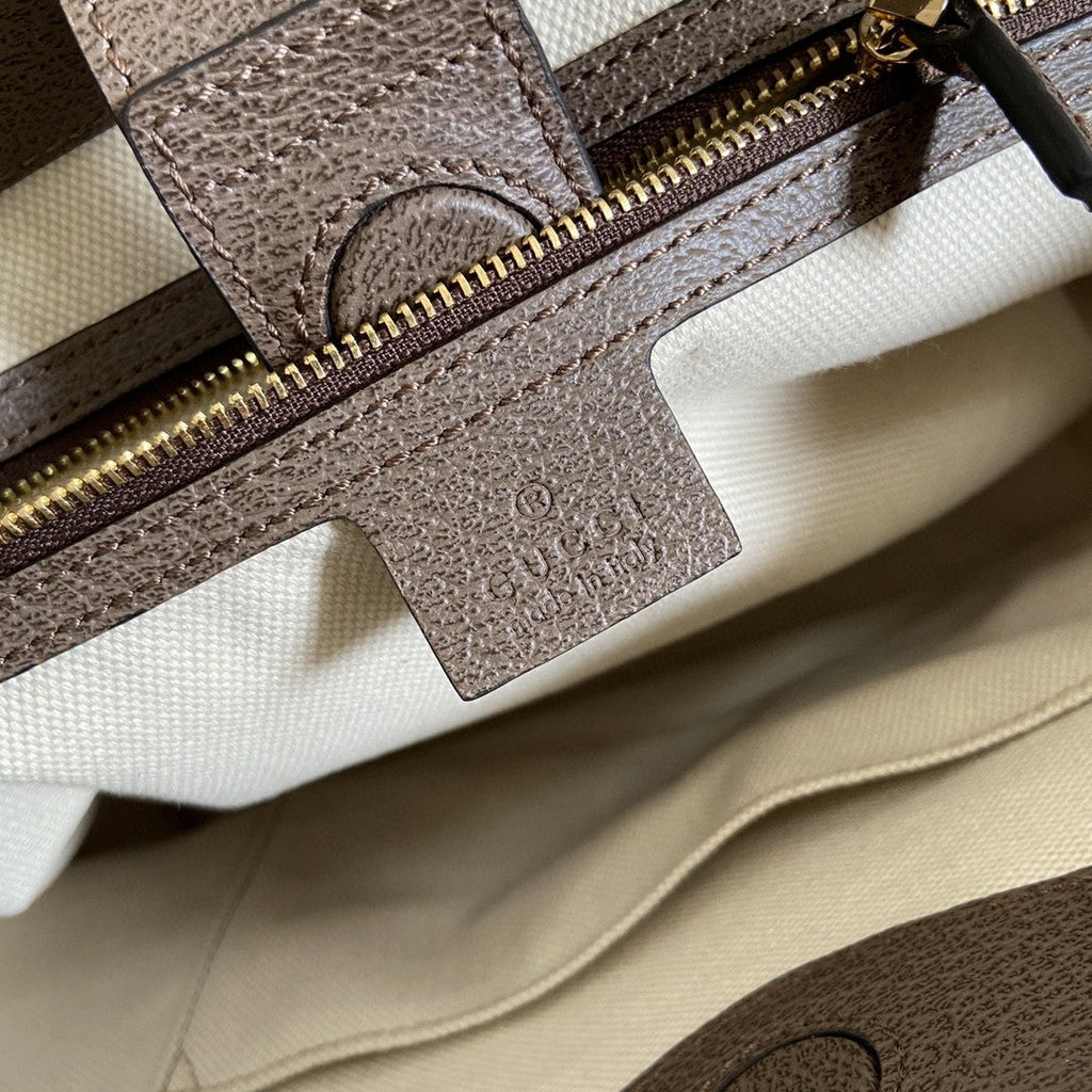 gg Ophidia Jumbo gg Medium Tote Camel And Ebony Jumbo Canvas For Women 15in/38cm gg