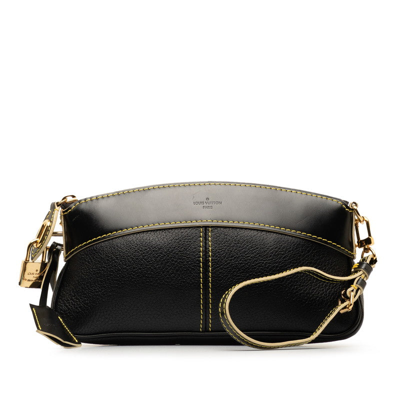 Louis Vuitton Suhari Locky Clutch Cratch Bag Second Bag M95628 Noneir Black Leather  Louis Vuitton