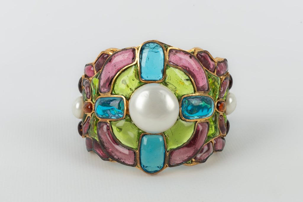 Bracelet en pÃƒÆ’Ã‚Â¢te de verre Chanel