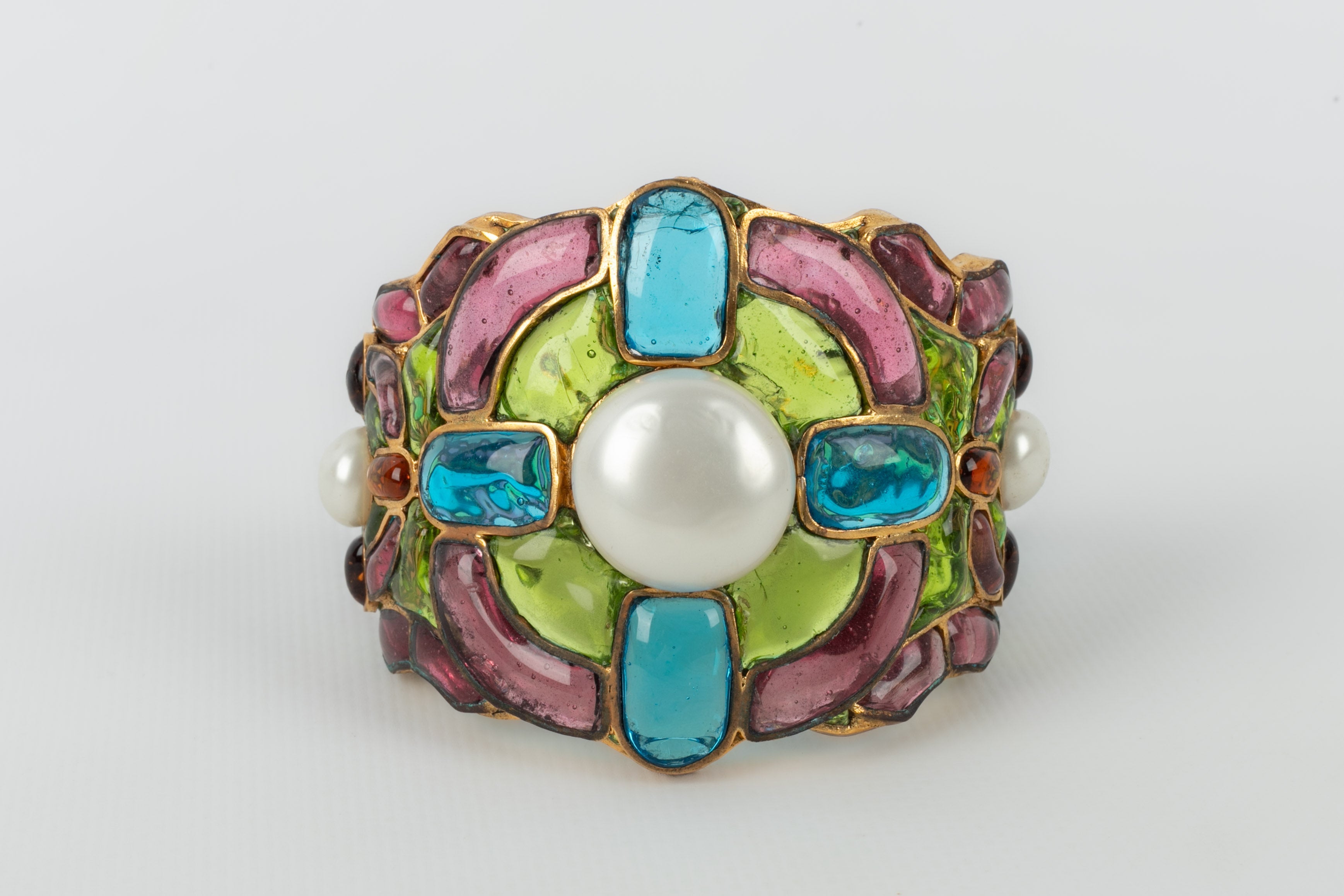 Bracelet en pÃƒÆ’Ã‚Â¢te de verre Chanel