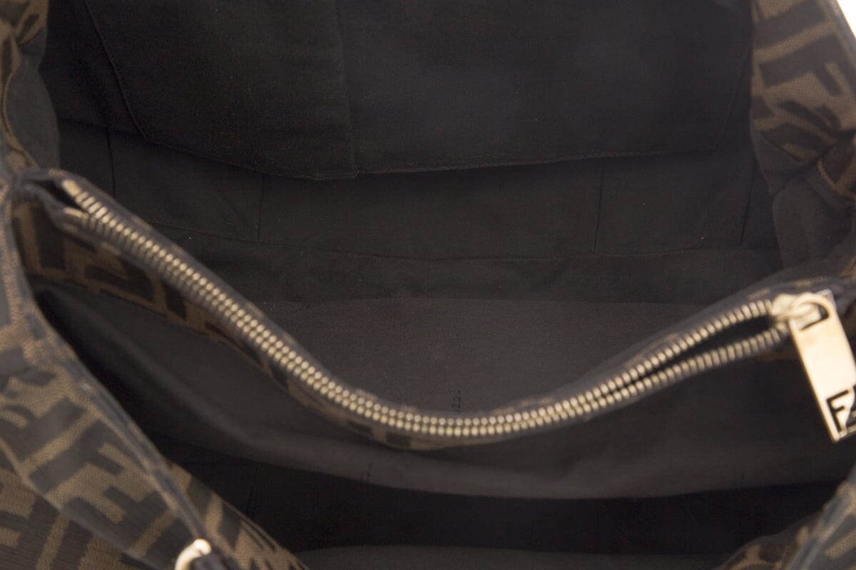 Fendi Brown Zucca Mia Shoulder Handbag