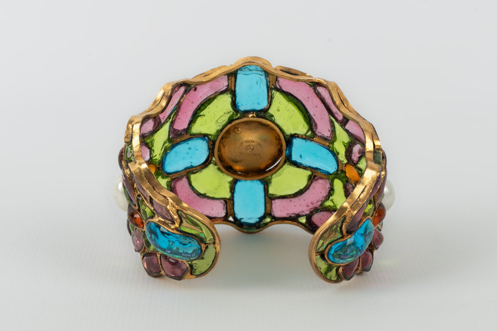 Bracelet en pÃƒÆ’Ã‚Â¢te de verre Chanel