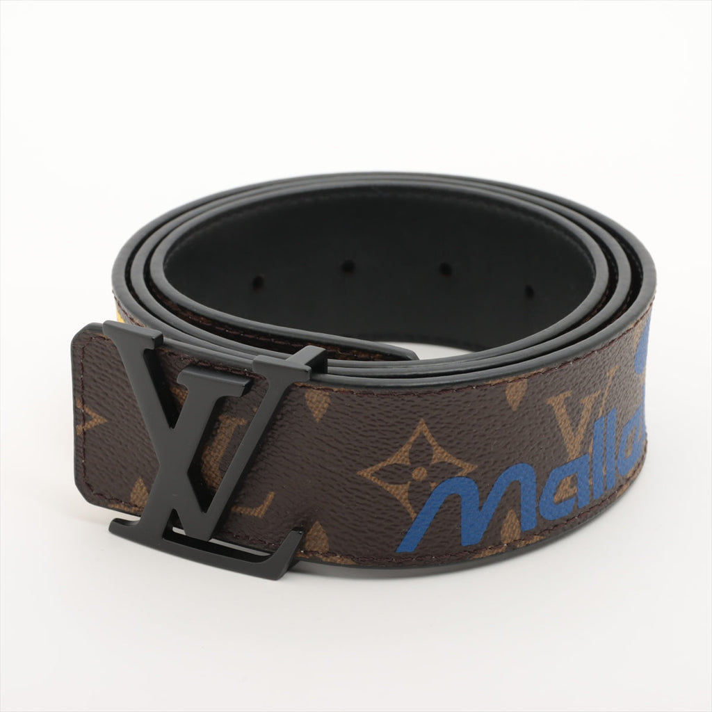 Louis Vuitton M0161 Sanctuary LV Initial BC1129 Belt 90/36 Leather Brown
