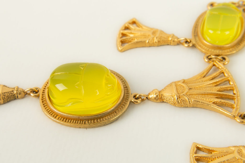 Collier / Parure ÃƒÆ’Ã¢â‚¬Â°gyptienne Christian Dior 2004