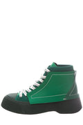 JW Anderson Green Paneled High-Top Sneakers SZ 37