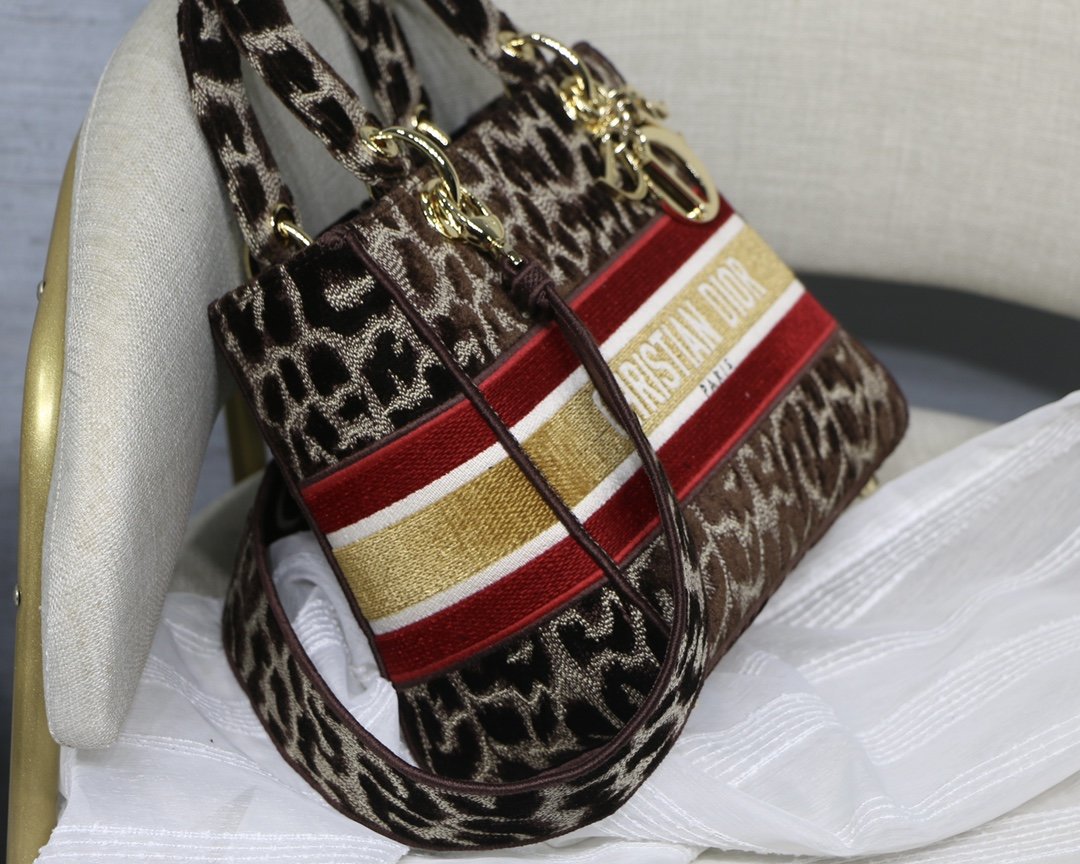 GLAMI MeGLAMIum Lady D-Lite Bag, Leopard Brown Handbags, Crossbody Bags, 24cm CD