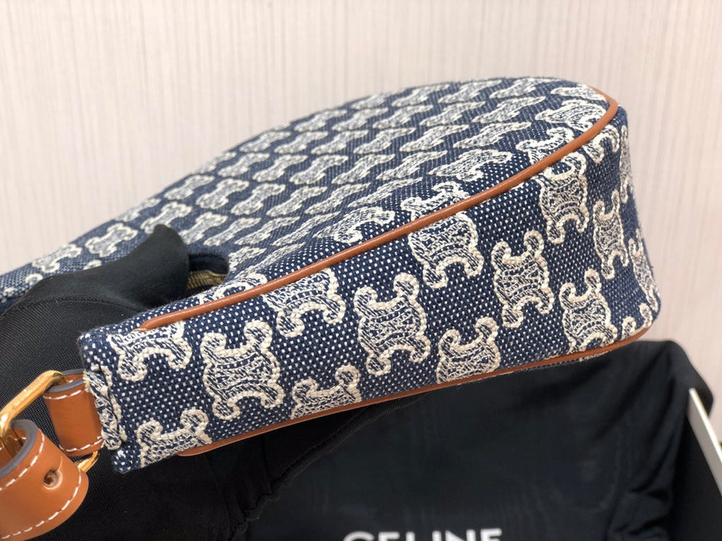 GLAMI Ava Bag In Triomphe Canvas Denim For Women 9in/23cm