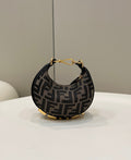 FI Nano FIgraphy Brown For Women, Handbags 6.7in/17cm FF 7AS089