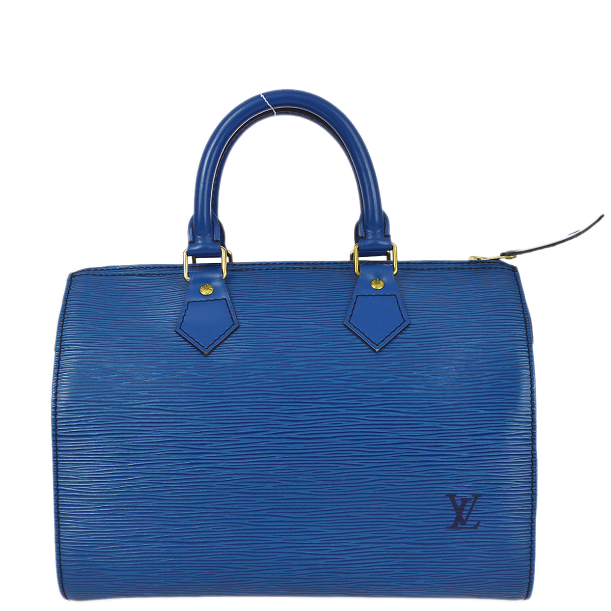 Louis Vuitton 1992 Blue Epi Speedy 25 Handbag M43015