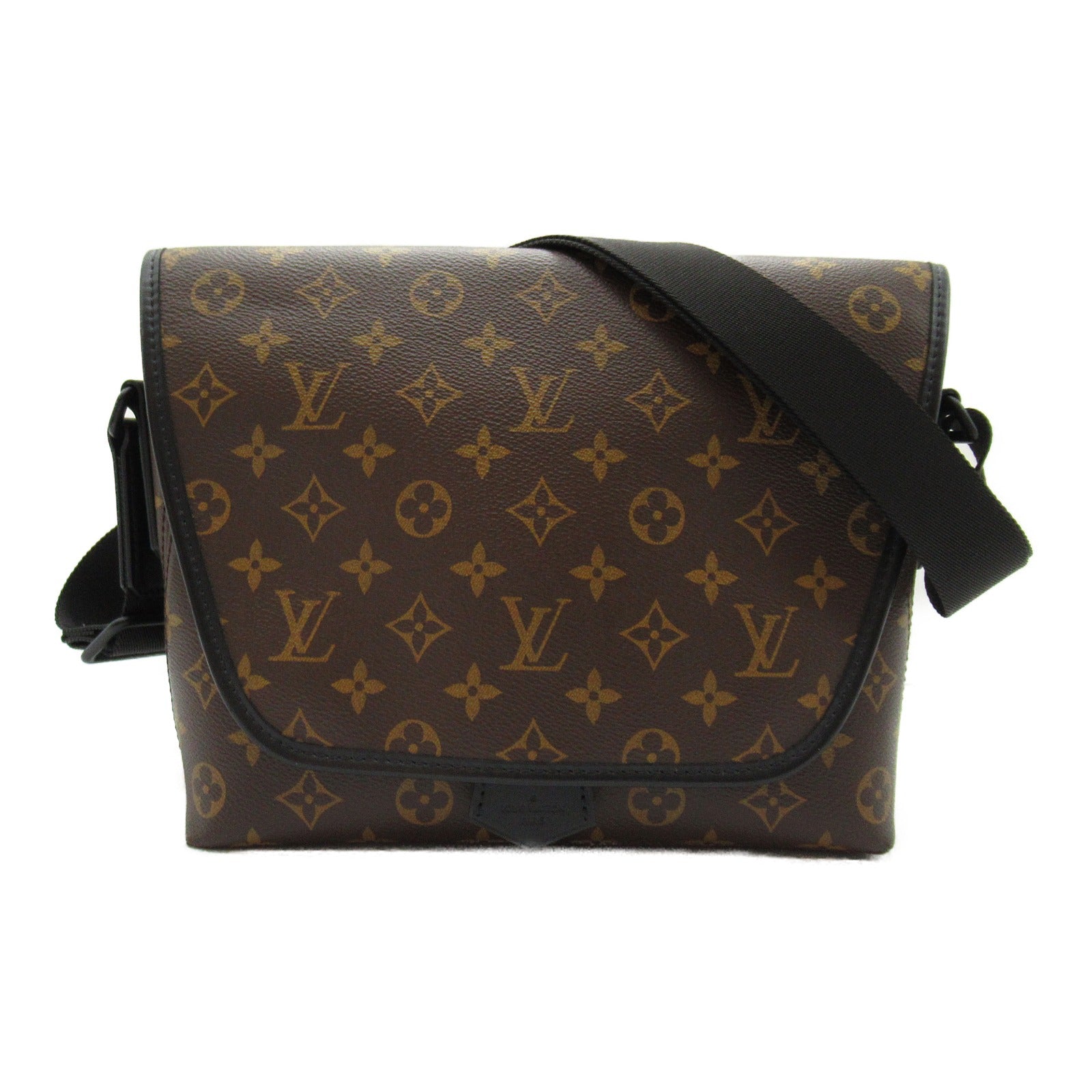 Louis Vuitton Louis Vuitton Magnetic Messenger Shoulder Bag PVC Coated Canvas Monogram Makassar Men Brown M45557