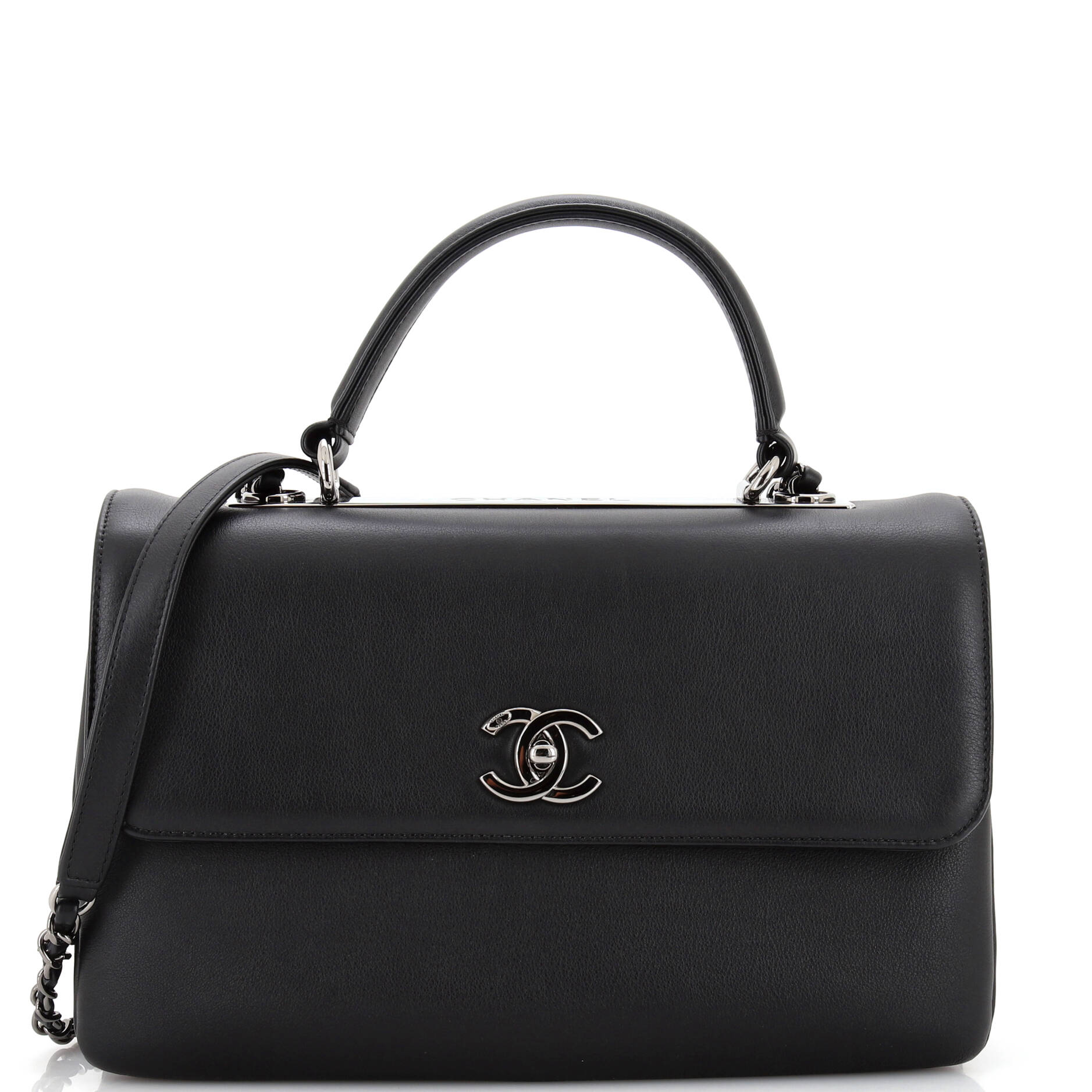 CHANEL Trendy CC Top Handle Bag Calfskin Medium