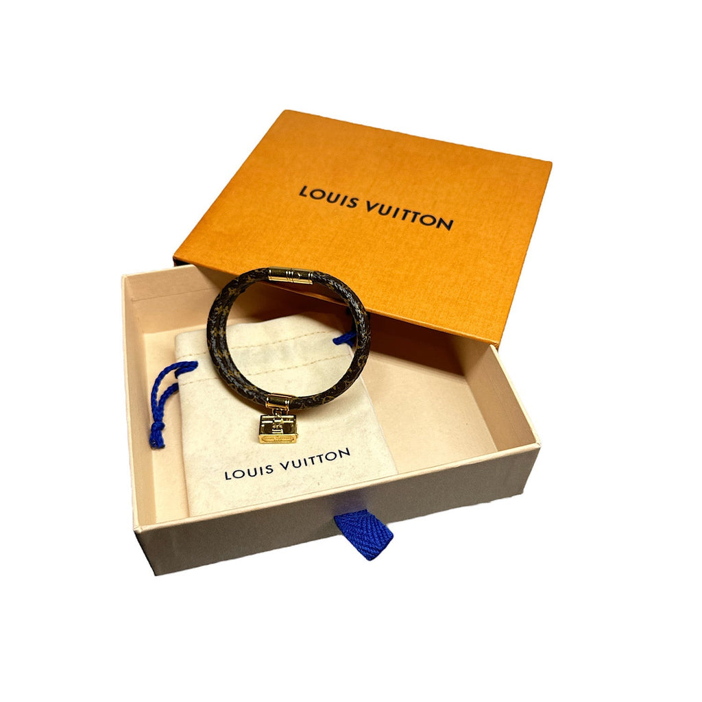 Louis Vuitton Brown Twice Keepit Trunk Charm 1923 Bracelet