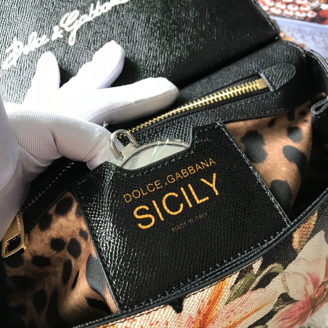 GLAMI MeGLAMIum Sicily Handbag Unique Print Motifs Muticolour For Women 10.2in/26cm GLAMI