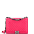 CHANEL Boy Flap Bag Quilted Lambskin Large