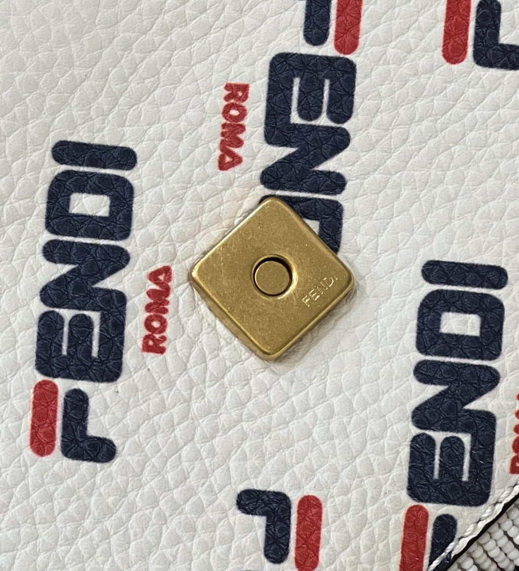 FI x FILA Mania Beaded Baguette Multicolour Bag For Woman 26cm/10in