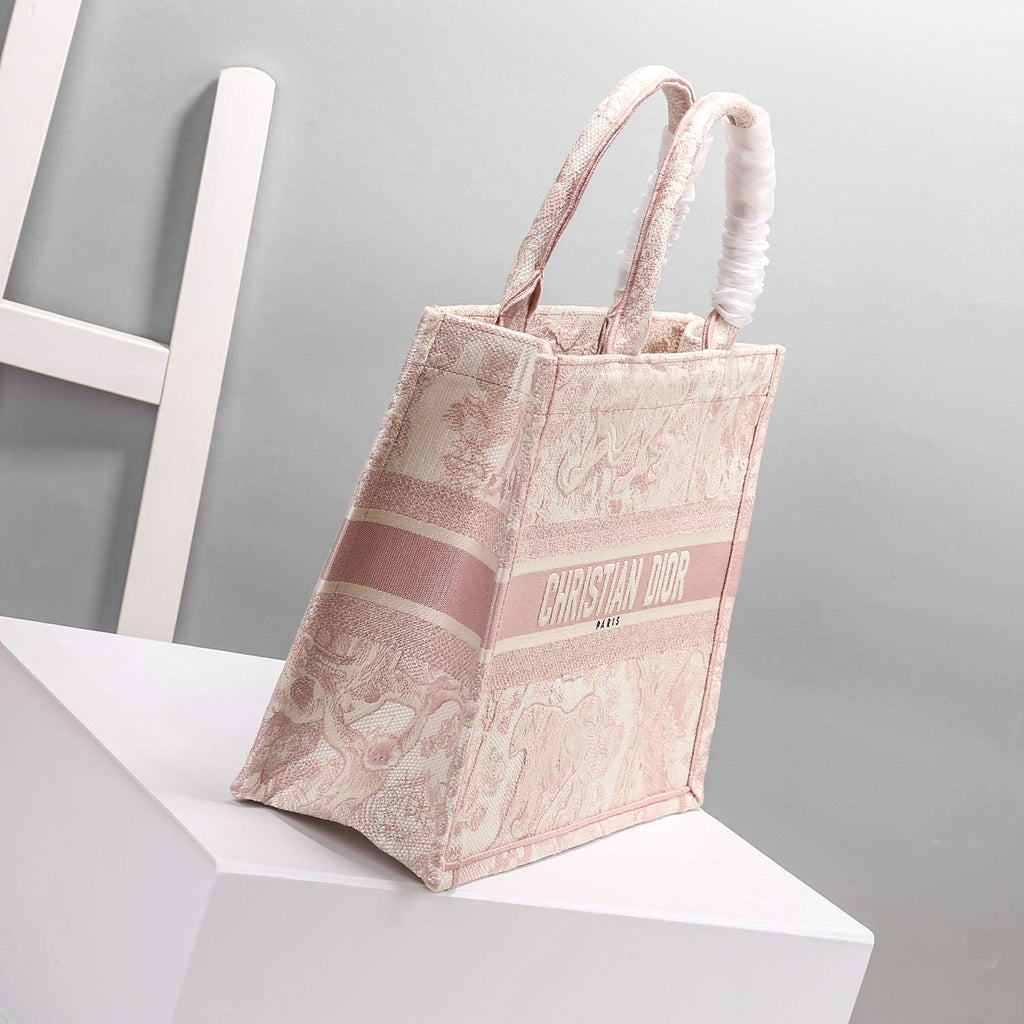 GLAMI MeGLAMIum Book Tote Bag By Maria Grazia Chiuri Pink For Women 14in/36cm CD M1296ZTDT_M912