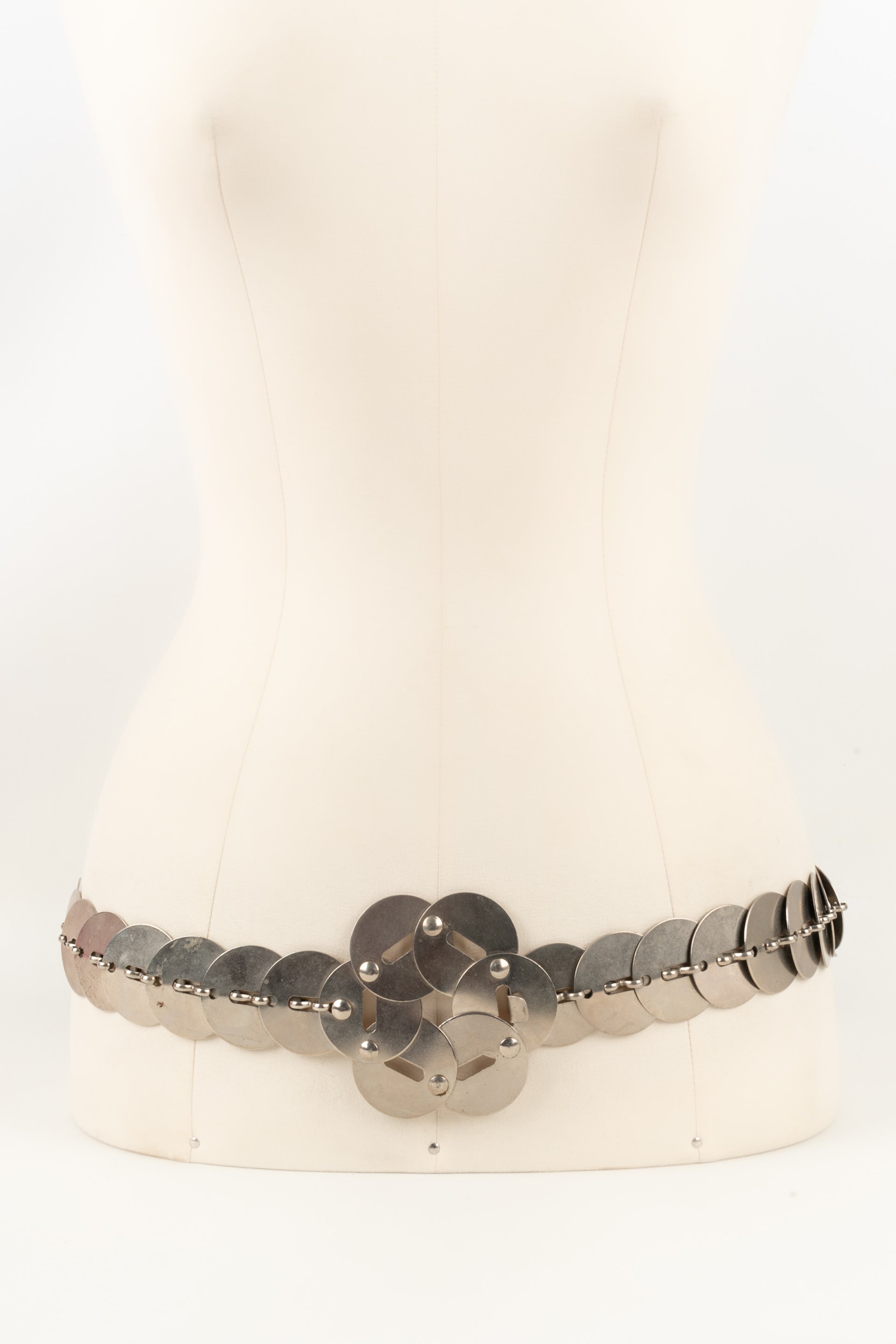 Ceinture argentÃƒÆ’Ã‚Â©e Paco Rabanne (AttribuÃƒÆ’Ã‚Â©e ÃƒÆ’Ã‚Â )