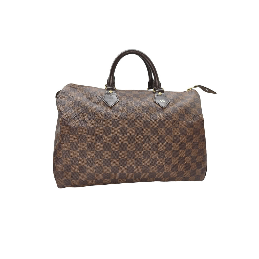 Louis Vuitton Damier Ebene Speedy 35 Satchel