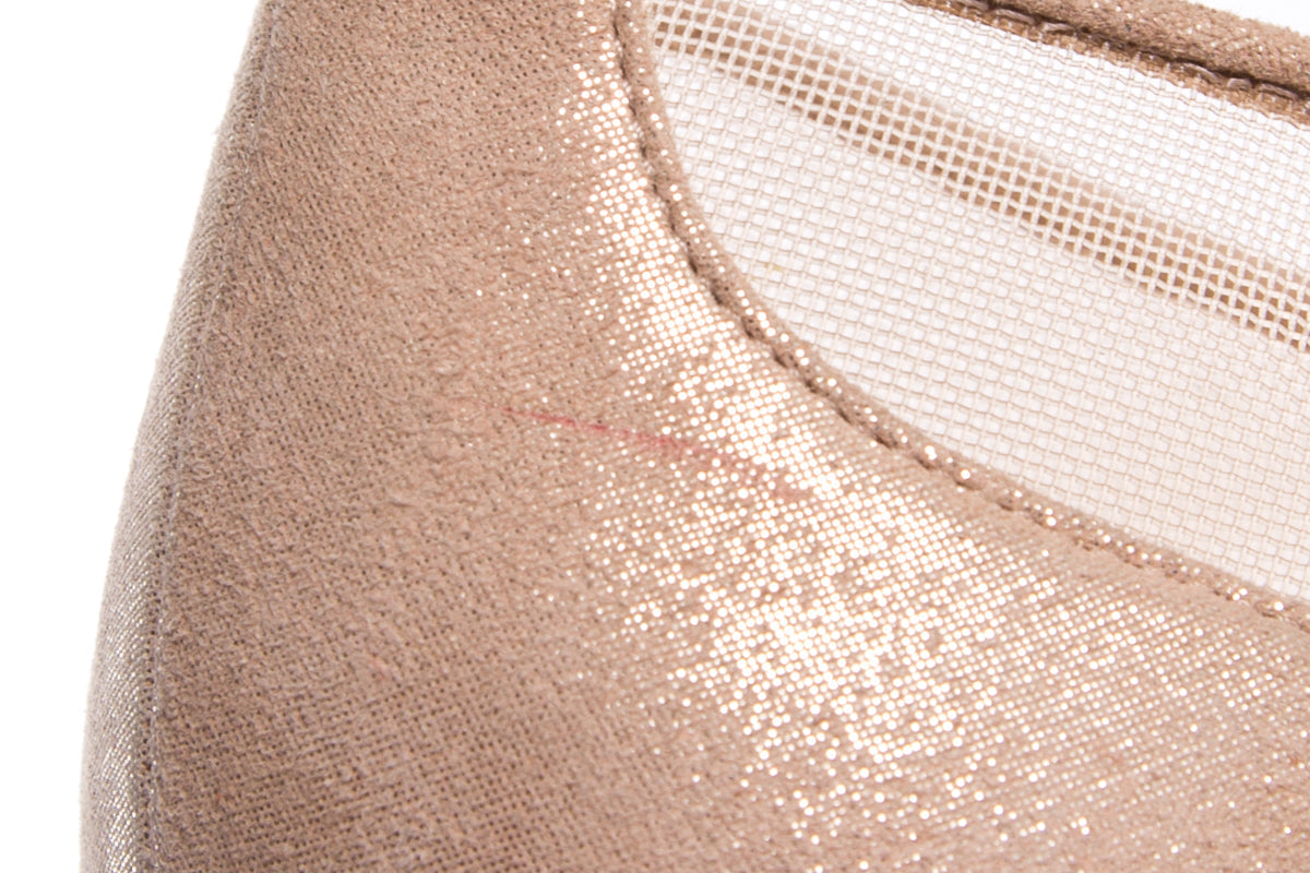 Christian Louboutin Nude Follies Strass Flats SZ 41