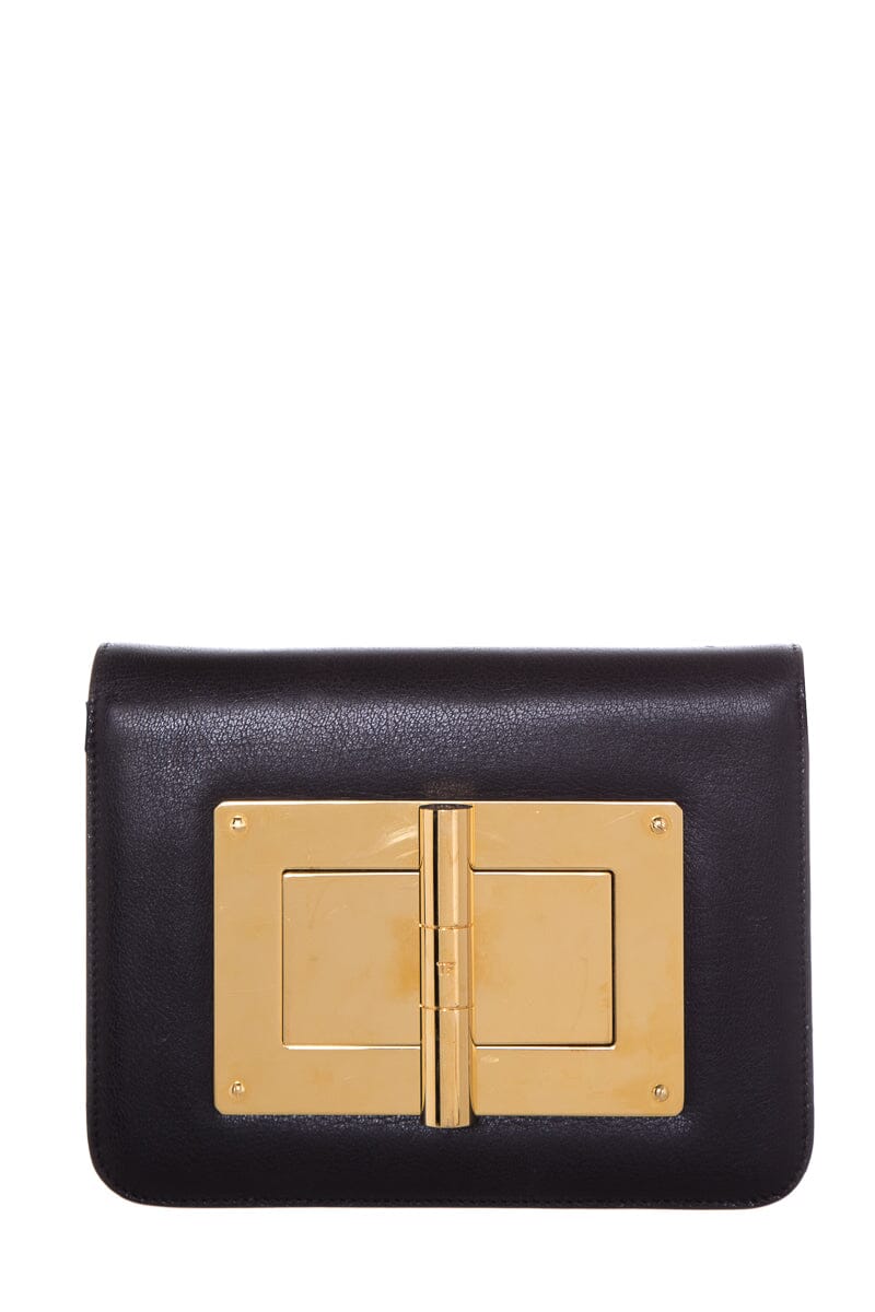 Tom Ford Natalia Black & Gold Handbag