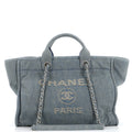 CHANEL Deauville NM Tote Denim Medium