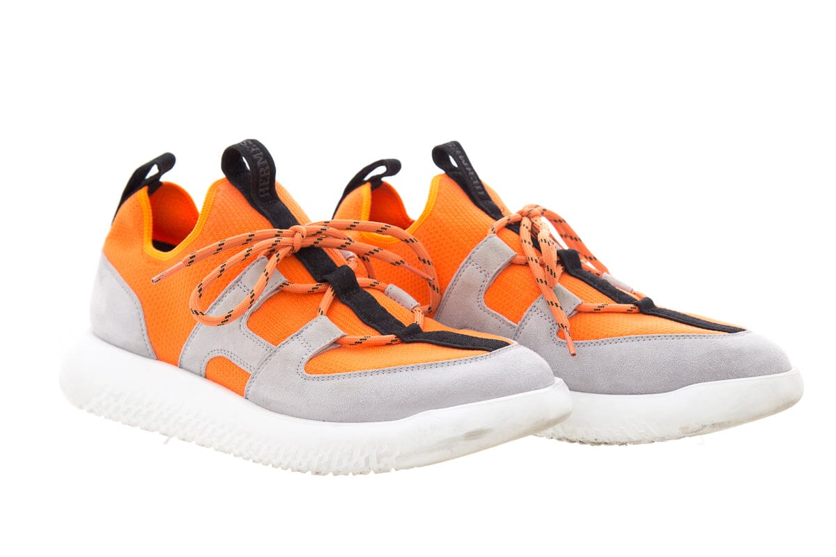 HermÃƒÆ’Ã‚Â¨s Duel Neon Orange Sneakers  SZ 37