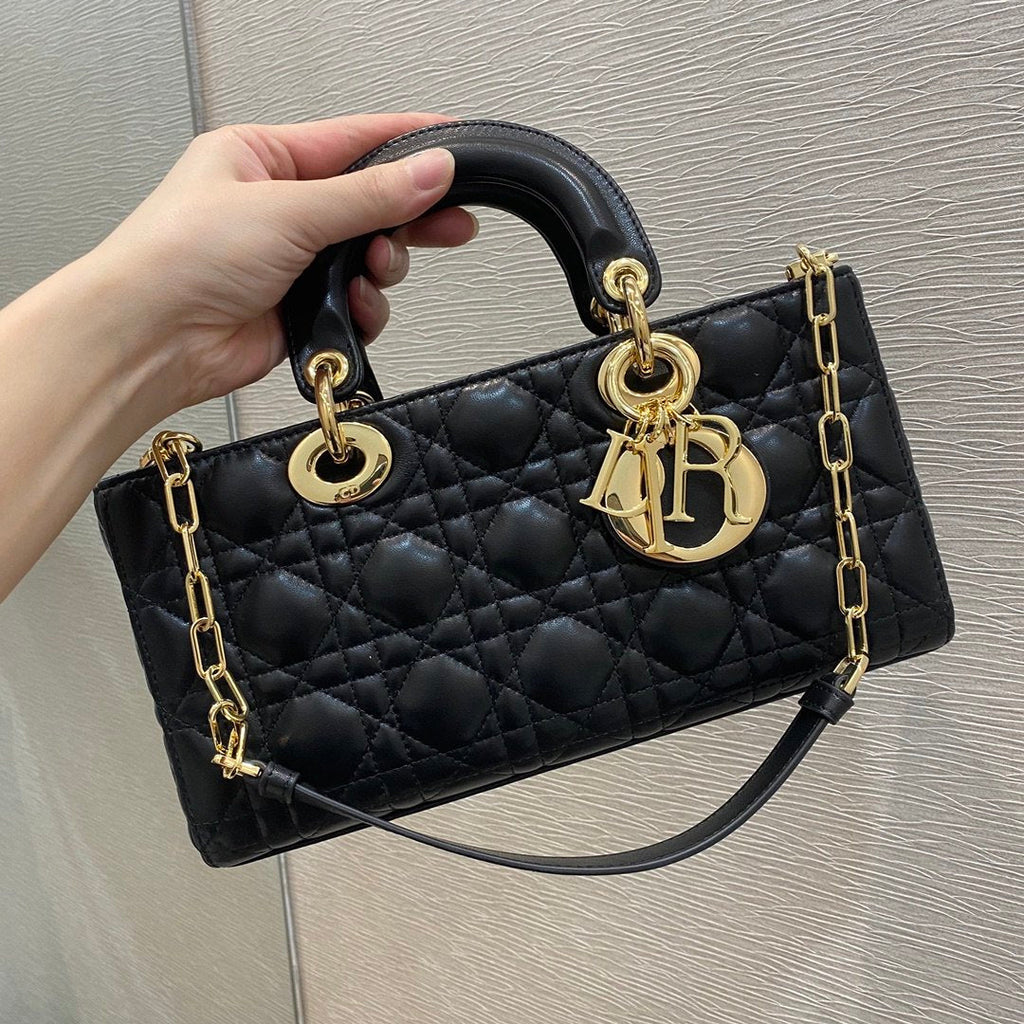 GLAMI Lady D-Joy Bag Black Cannage, Black Handbags, 26cm CD M0540ONGE_M900